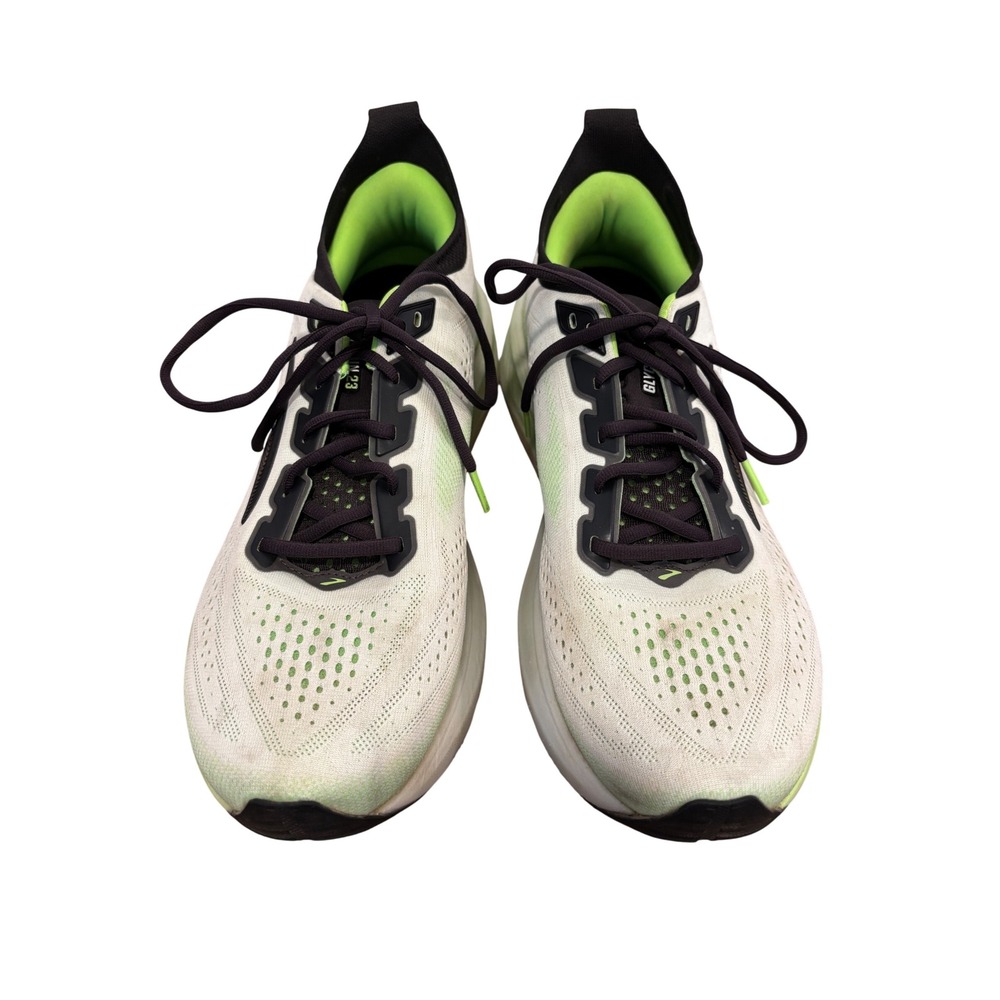 Brooks Glycerin 23 Mens Running Shoes White Lime Green 1104761D154 Size 10.5